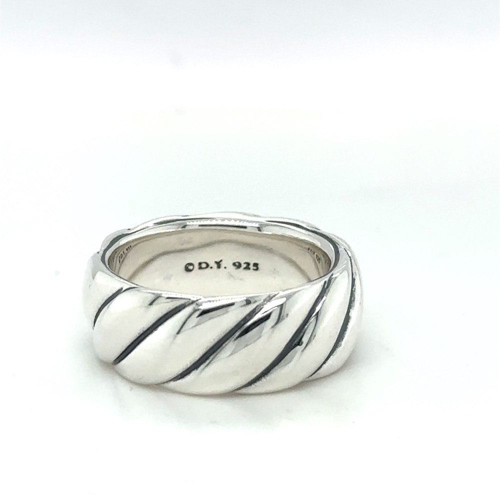 New David Yurman Cable Sculpted Ring Women’s Silver Size 6